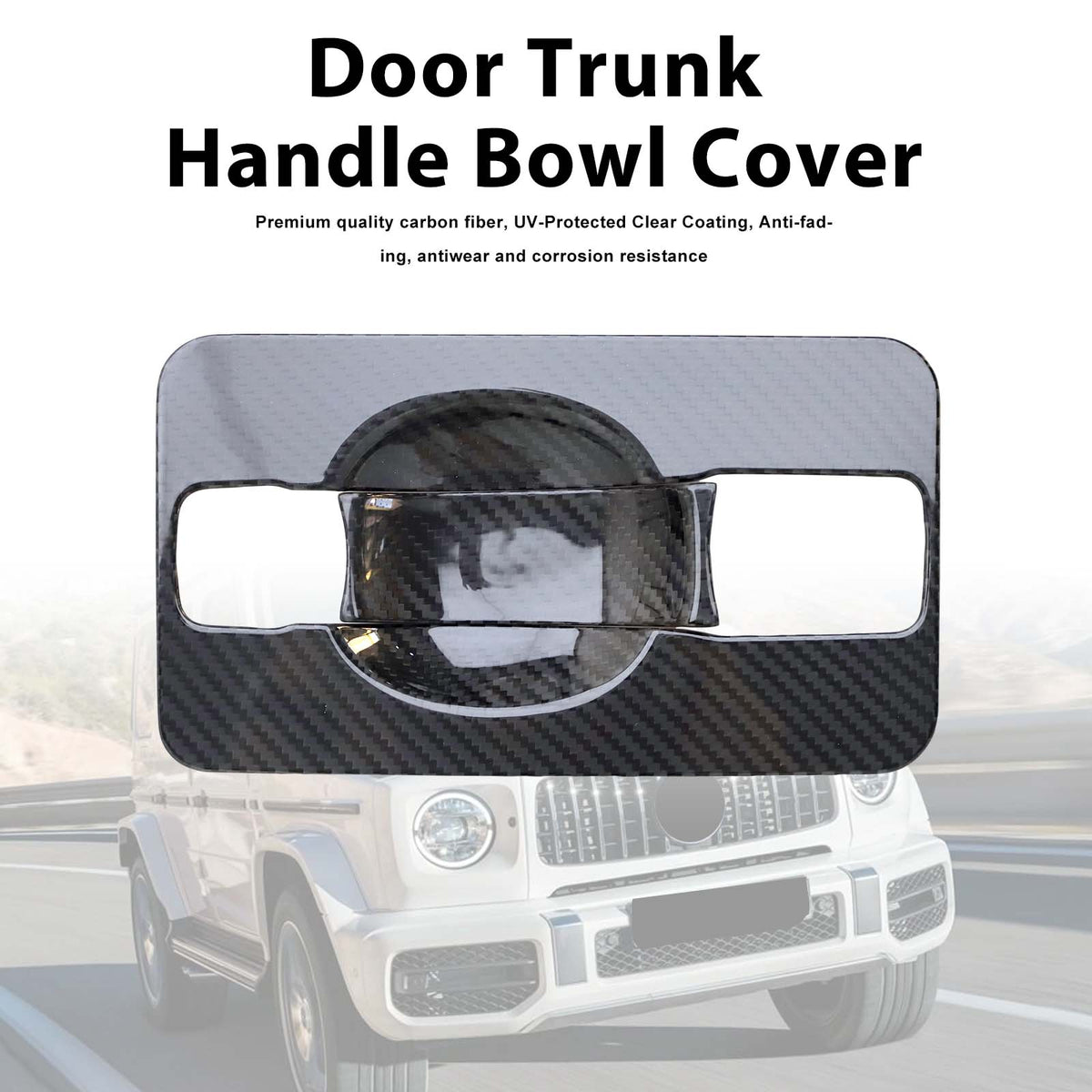 2019-2023 Mercedes Benz G-Class W463A W464 Carbon Fiber Door Trunk Handle Bowl Cover Generic