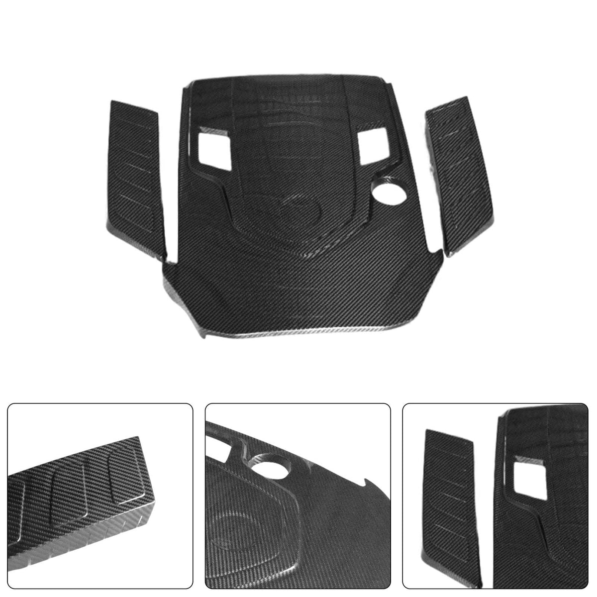 2019-2023 Mercedes Benz G-Class W463A W464 Dry Carbon Fiber Engine Cover Wind-Box Plate Generic