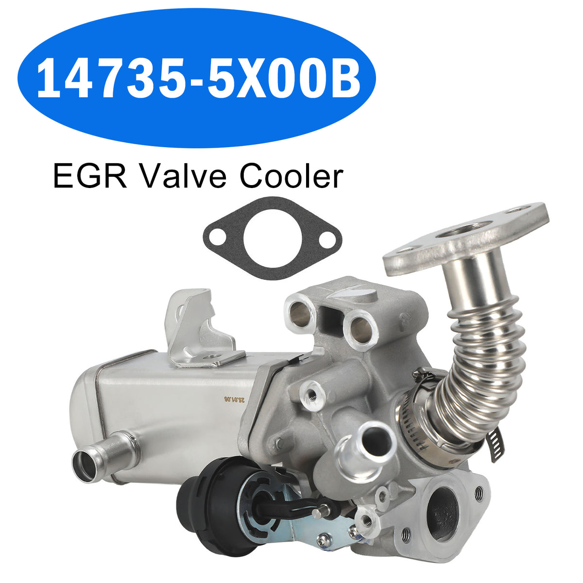 2004-2018 Nissan Np300 Navara D40 2.5 Dci EGR Valve Cooler 147355X00A 14735-5X00B Generic