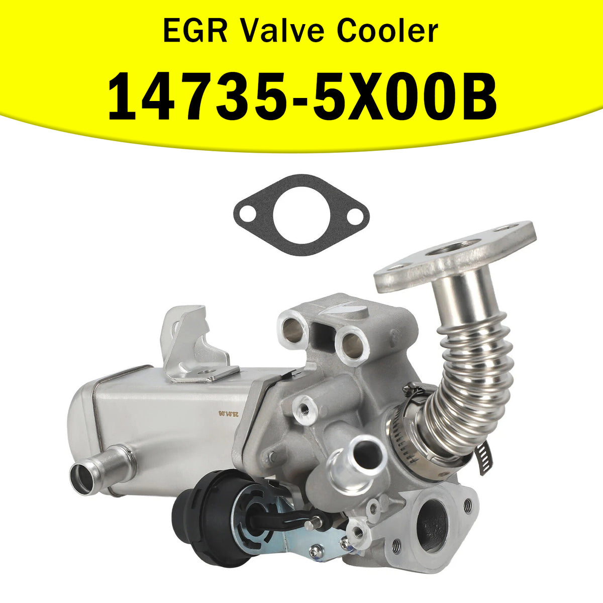 2004-2018 Nissan Np300 Navara D40 2.5 Dci EGR Valve Cooler 147355X00A 14735-5X00B Generic
