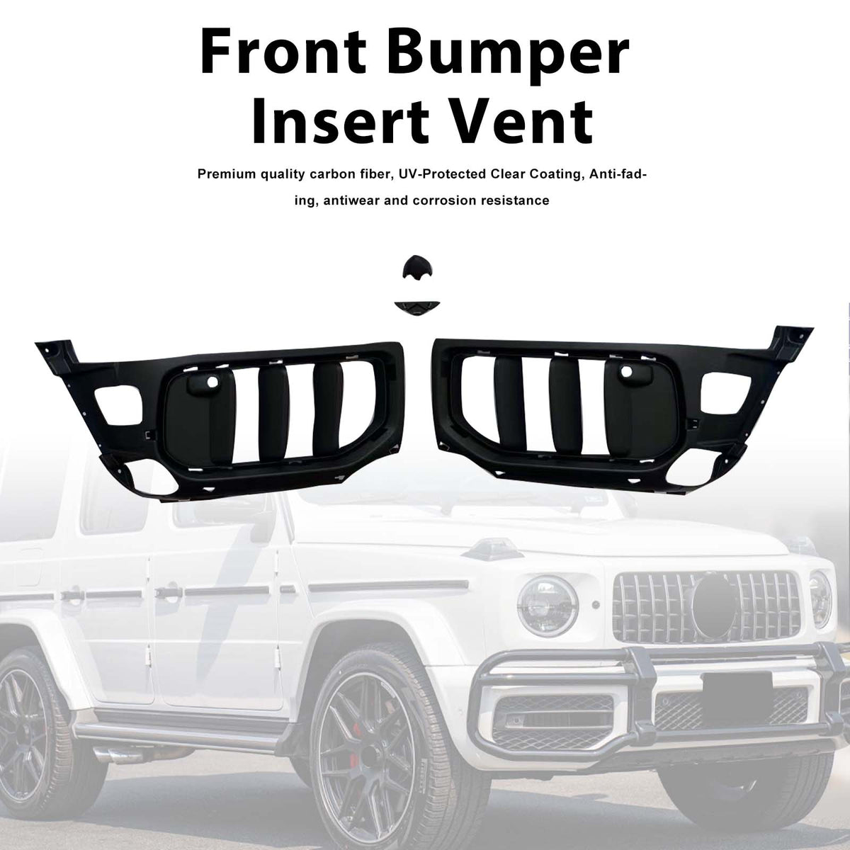 2019-2023 Mercedes-Benz G-Class W464 W463A G63 Upgrade W465 G63 Outlook W465 Style Front Bumper Insert Vents Generic