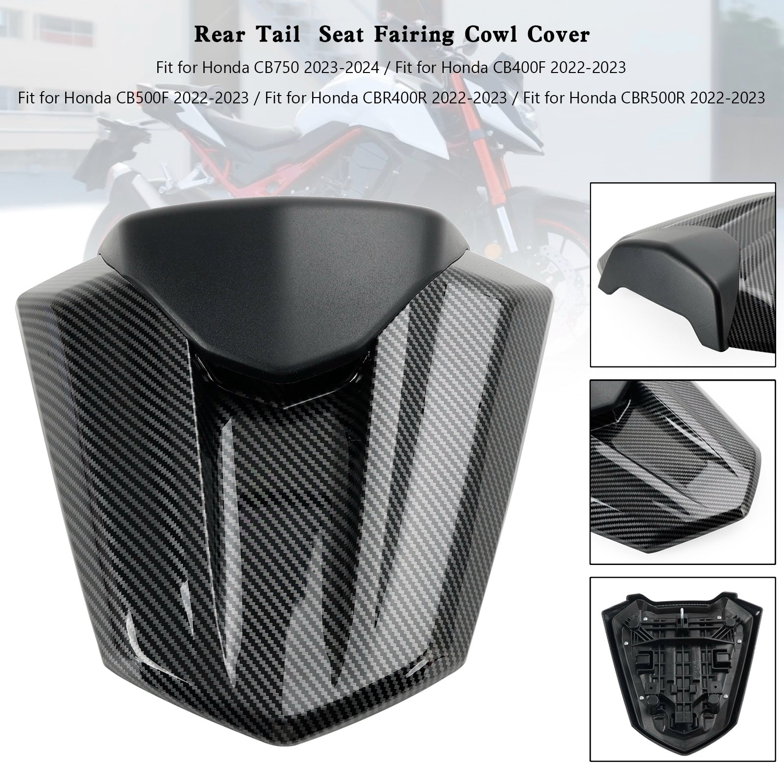 Housse de carénage de siège arrière Honda CBR500R 2022-2023