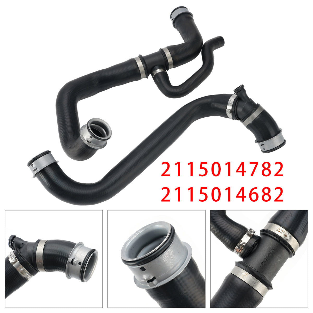 2007 Mercedes E-CLASS (W211) RADIATOR HOSE Upper+Lower Radiator Hoses Molded 2115014682 A 211 501 46 82 Generic