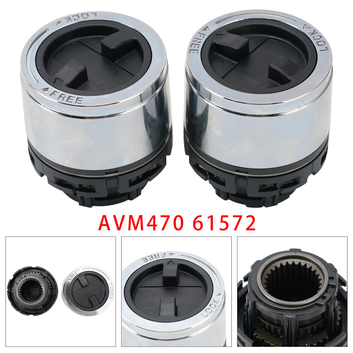 2001-2008 Mazda B4000 2PCS Locking Hubs 27 splines 61572 US-11664SET Generic