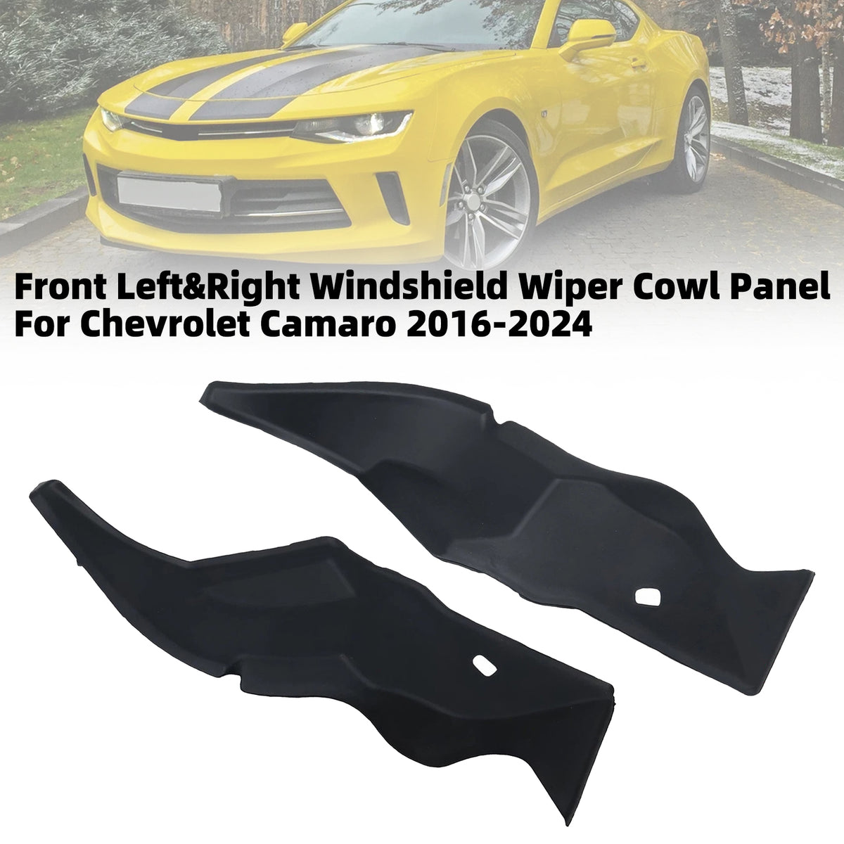 2016-2024 Chevrolet Camaro Front Left & Right Windshield Wiper Cowl Panel 84154466 84154467 Generic