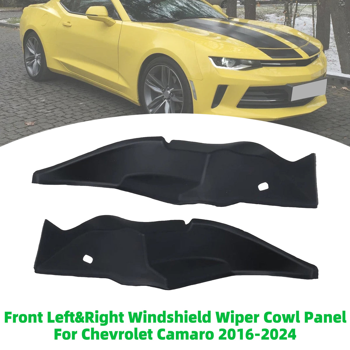 2016-2024 Chevrolet Camaro Front Left & Right Windshield Wiper Cowl Panel 84154466 84154467 Generic