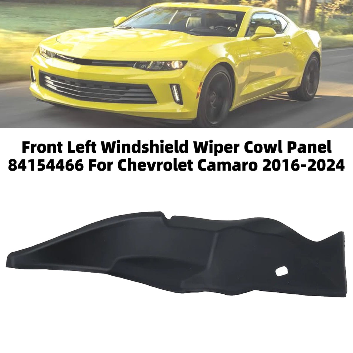 2016-2024 Chevrolet Camaro Front Left Windshield Wiper Cowl Panel 23334887 84054157 Generic