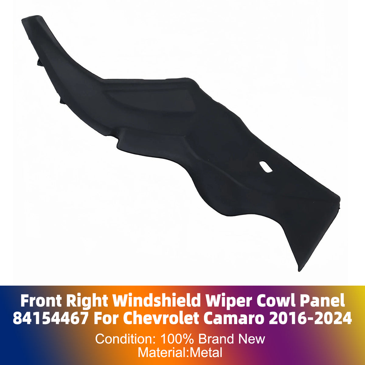 2016-2024 Chevrolet Camaro Front Right Windshield Wiper Cowl Panel 84054158 84154467 Generic