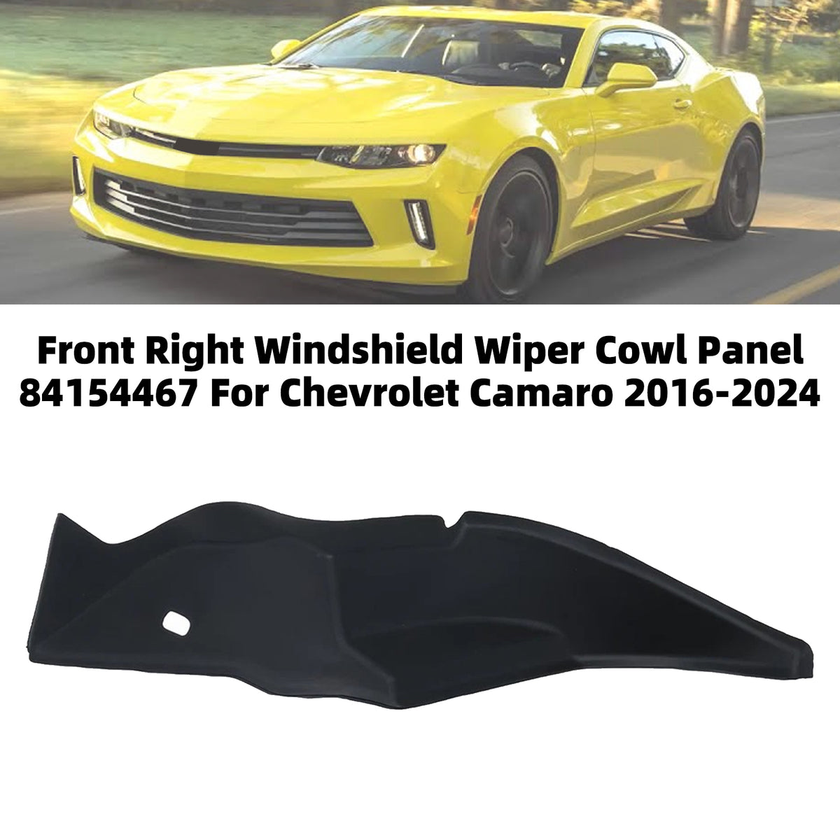 2016-2024 Chevrolet Camaro Front Right Windshield Wiper Cowl Panel 84054158 84154467 Generic
