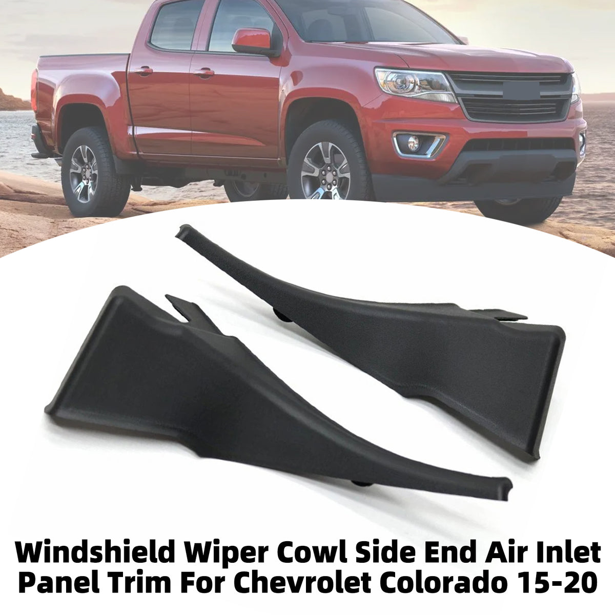 2015-2022 Canyon Windshield Wiper Cowl Side End Air Inlet Panel Trim 22897424 22897425 Generic