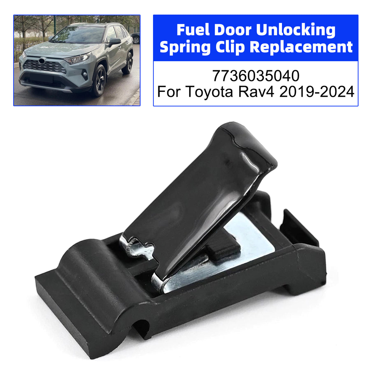 2019-2022 Toyota AVALON Fuel Door Unlocking Spring Clip Replacement 7736035040 1921RAV-35040 77360-35040 Generic