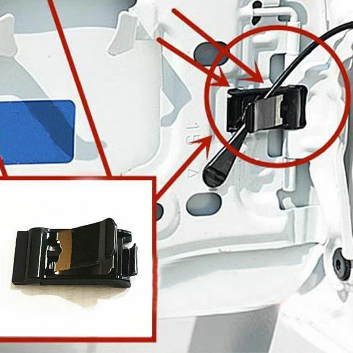 2019-2024 Lexus ES350 Fuel Door Unlocking Spring Clip Replacement 7736035040 1921RAV-35040 77360-35040 Generic