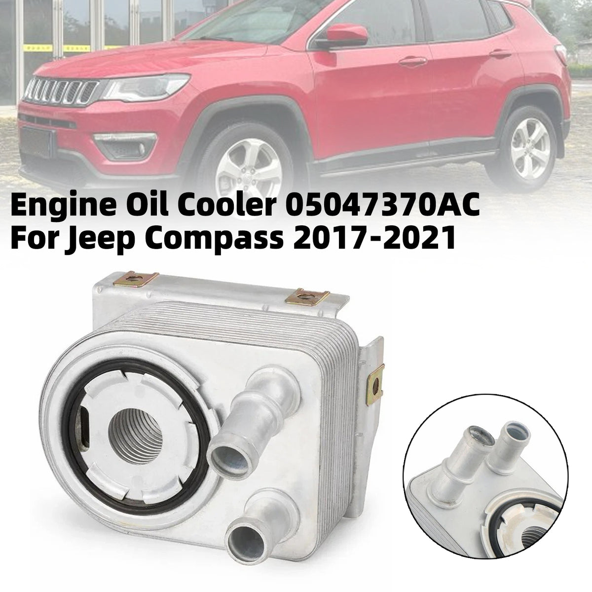 2014-2021 Jeep Cherokee Engine Oil Cooler 05048119AD 05048119AA Generic