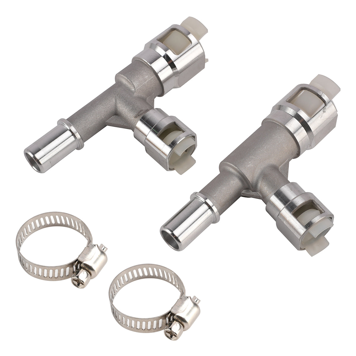 2001-2006 GMC Sierra 3500 V8 6.6L 2pcs Metal Heater Hose Connector 800-414HP 800-413HP Generic