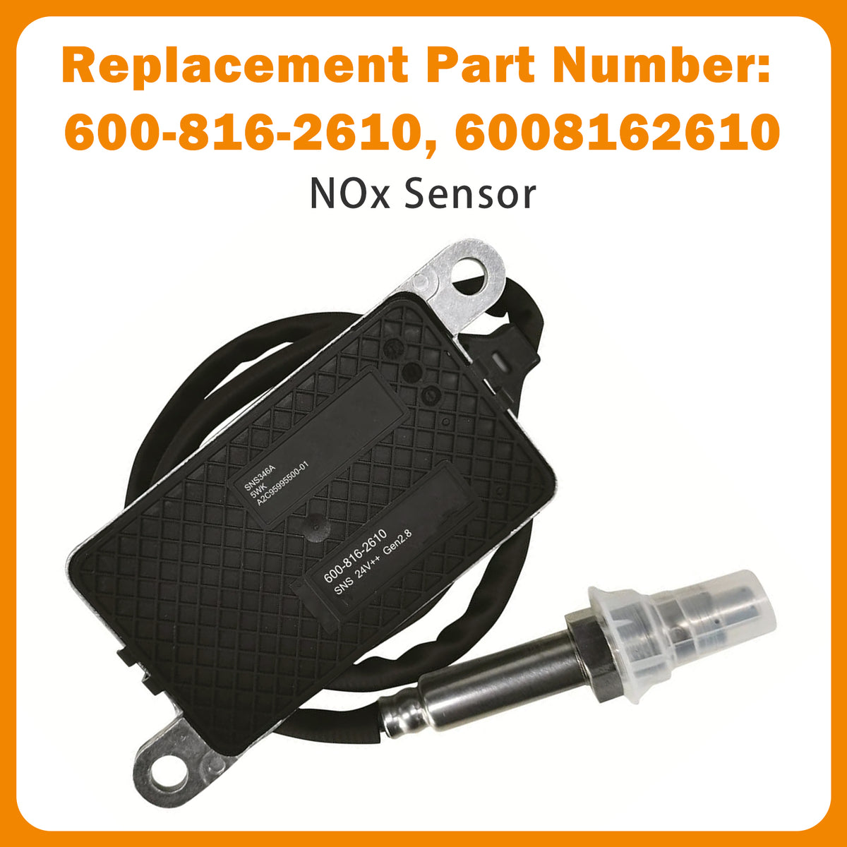 Komatsu PC360LC-11 Nitrogen Oxide NOX Sensor 6008162610 600-816-2610 Generic