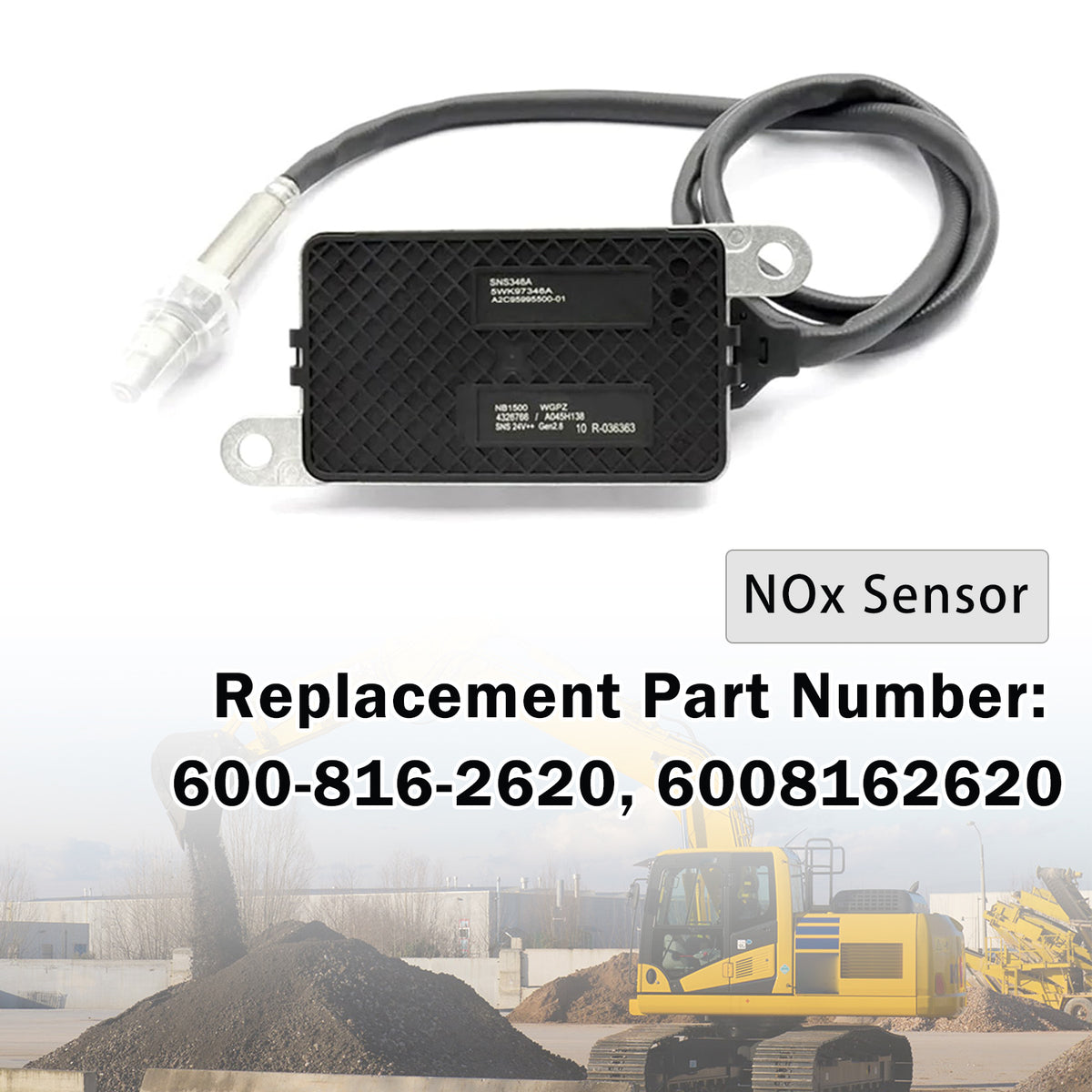 Komatsu Engine NOX Sensor 4326768 600-816-2620 Generic