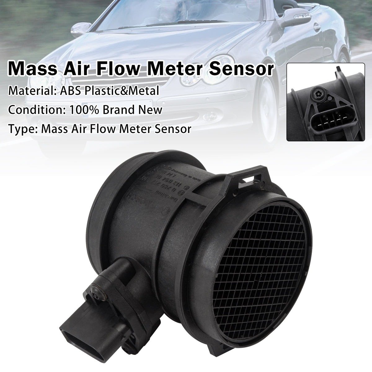 1998- Mercedes Benz G Class W463 G500 G55 AMG Closed Off-Road Vehicle Mass Air Flow Meter Sensor 0280217810 1130940048 Generic
