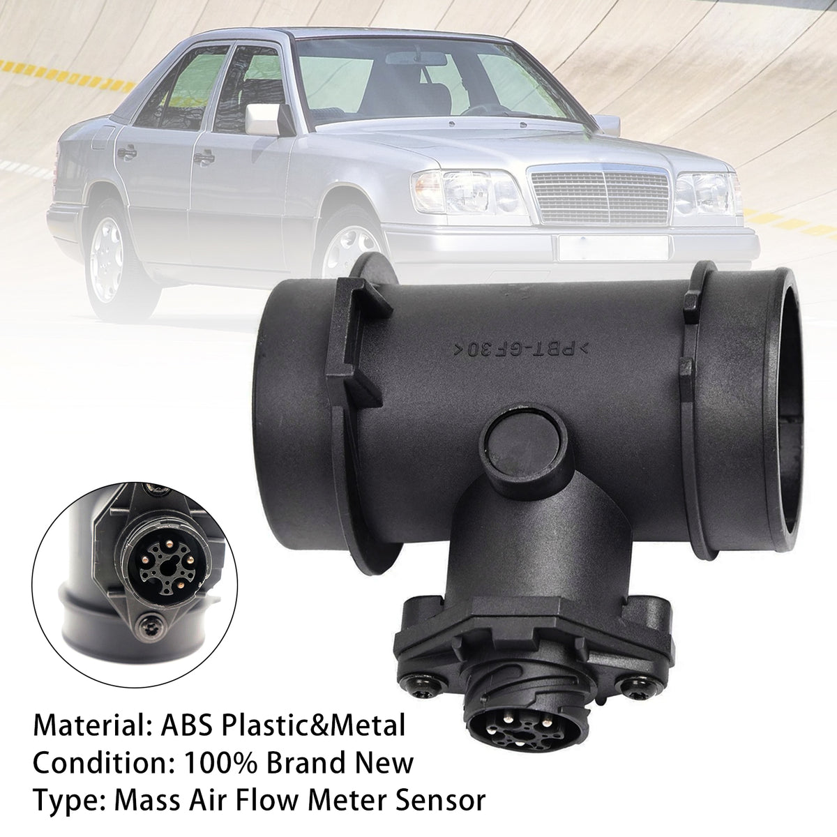 1992-1993 Mercedes-Benz 124 Coupe C124 Mass Air Flow Meter Sensor Frankberg: 5481FB0016328 TOPRAN: 401 333 Generic