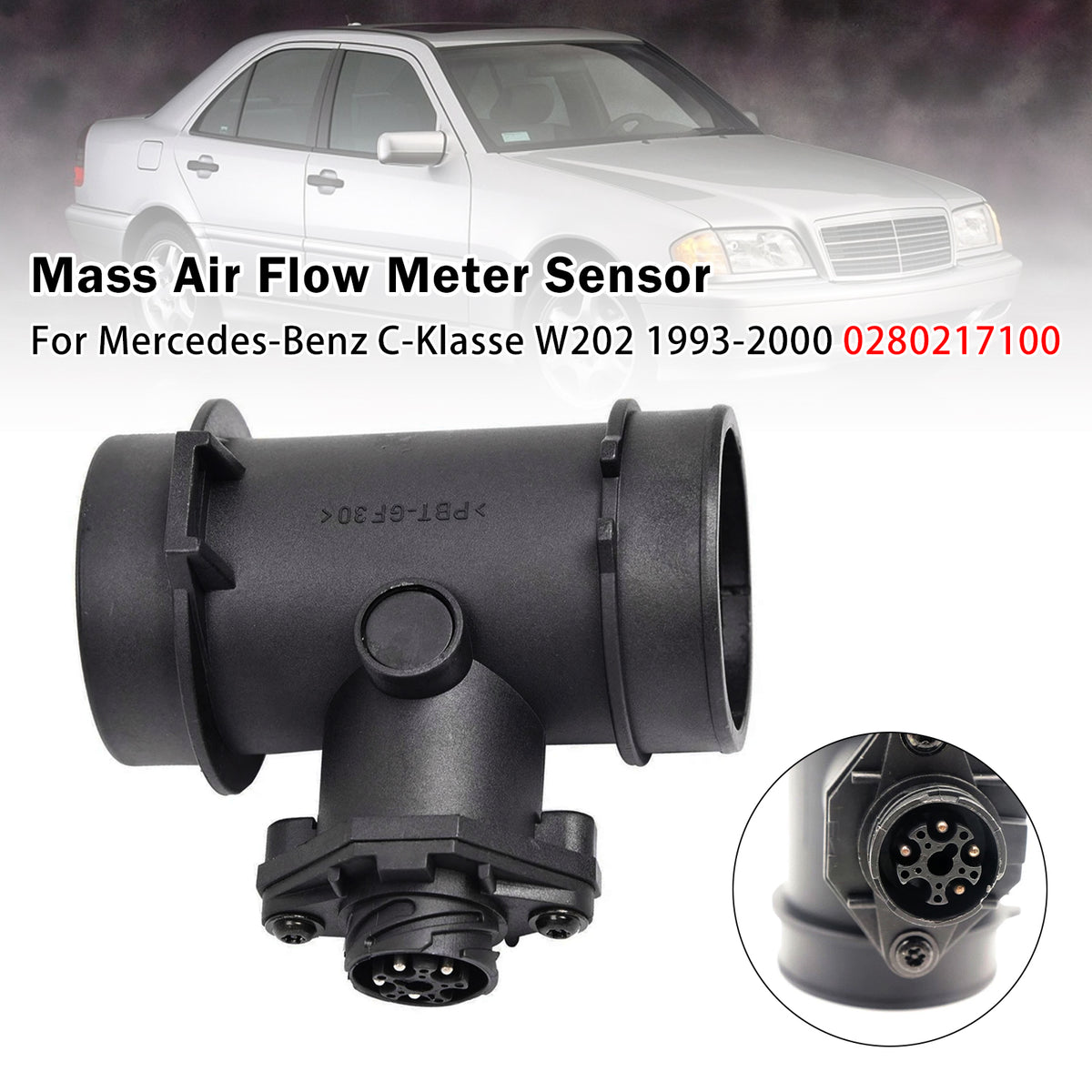 1996-2001 Mercedes-Benz C-Klasse T-Model S202 Mass Air Flow Meter Sensor Frankberg: 5481FB0016328 TOPRAN: 401 333 Generic