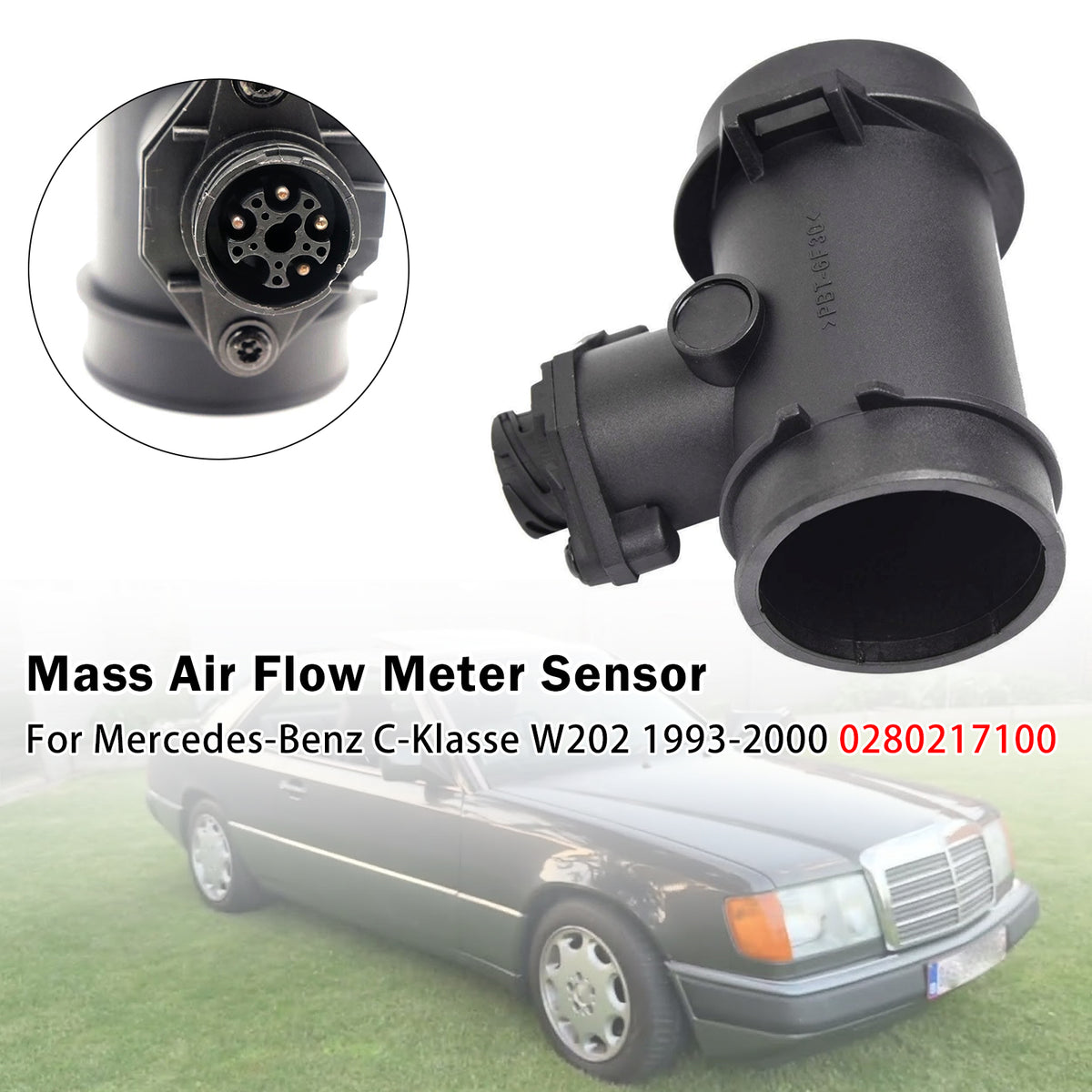 1996-2001 Mercedes-Benz C-Klasse T-Model S202 Mass Air Flow Meter Sensor Frankberg: 5481FB0016328 TOPRAN: 401 333 Generic