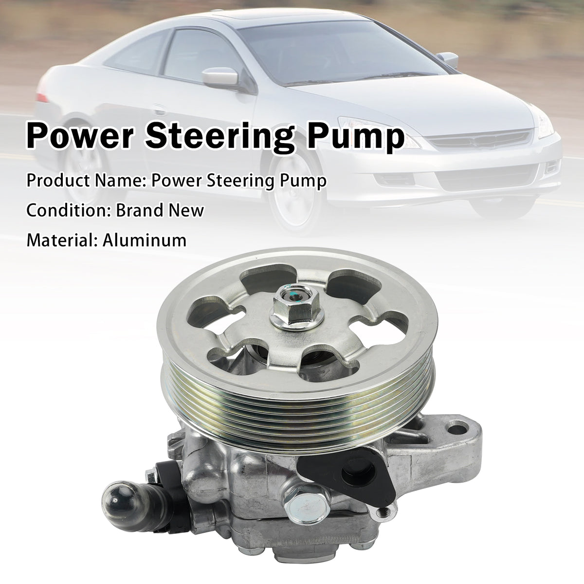2006-2008 Acura TSX 2.4L L4 Power Steering Pump Generic