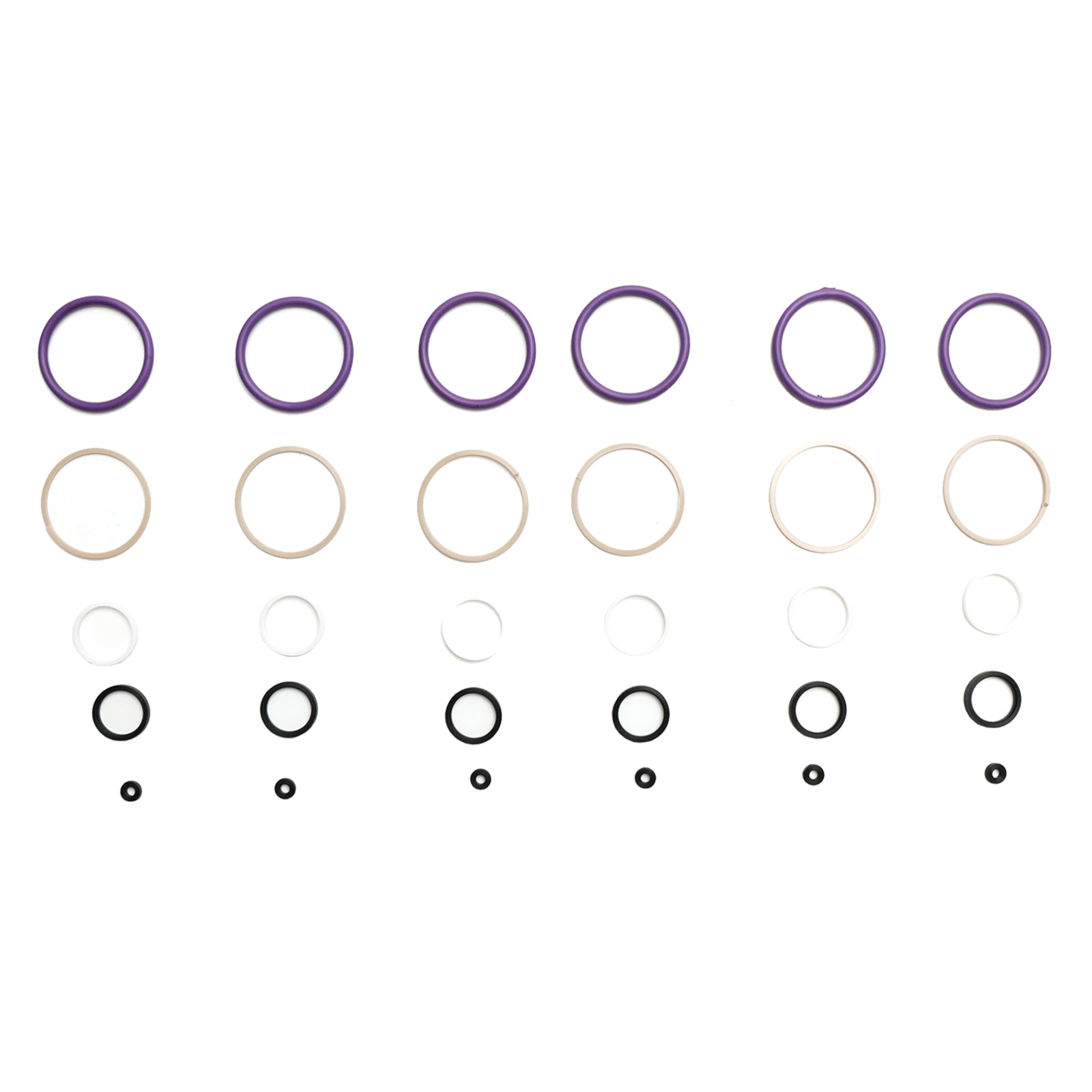 6 STK drivstoffinjektorer tetning O-ringsett Passer Caterpillar C7 Passer CAT C7 intern