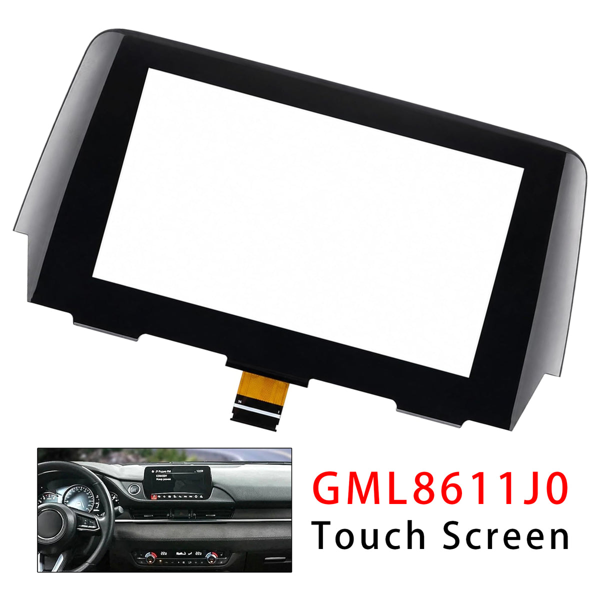 2015-2016 MAZDA 6 Radio 36 Pin 7" Touch Screen Digitizer Replacement GML8611J0 GML861 1J0 B61a-61-1j0 Generic