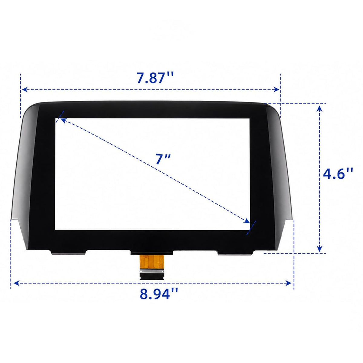 2015-2016 MAZDA 6 Radio 36 Pin 7" Touch Screen Digitizer Replacement GML8611J0 GML861 1J0 B61a-61-1j0 Generic