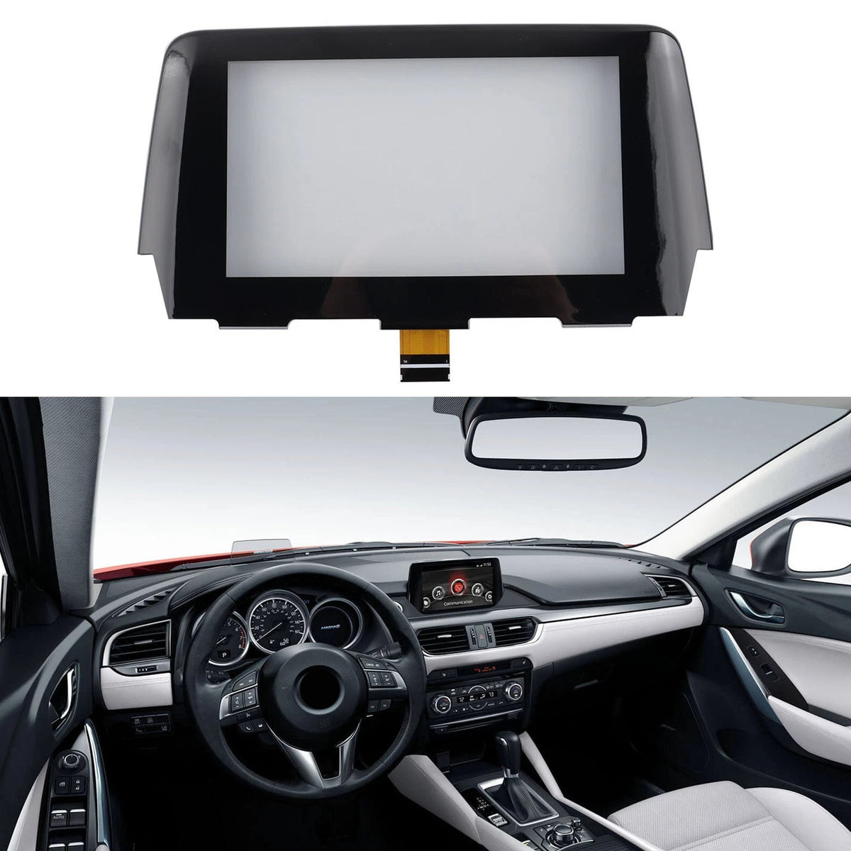 2015-2016 MAZDA 6 Radio 36 Pin 7" Touch Screen Digitizer Replacement GML8611J0 GML861 1J0 B61a-61-1j0 Generic