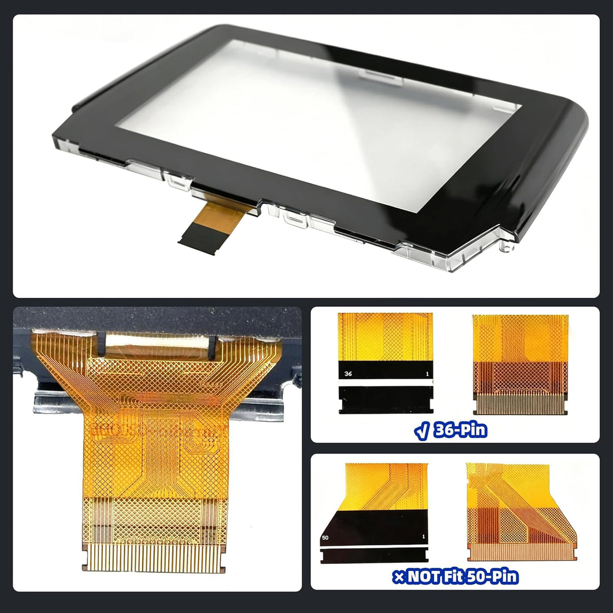 2015-2016 MAZDA 6 Radio 36 Pin 7" Touch Screen Digitizer Replacement GML8611J0 GML861 1J0 B61a-61-1j0 Generic