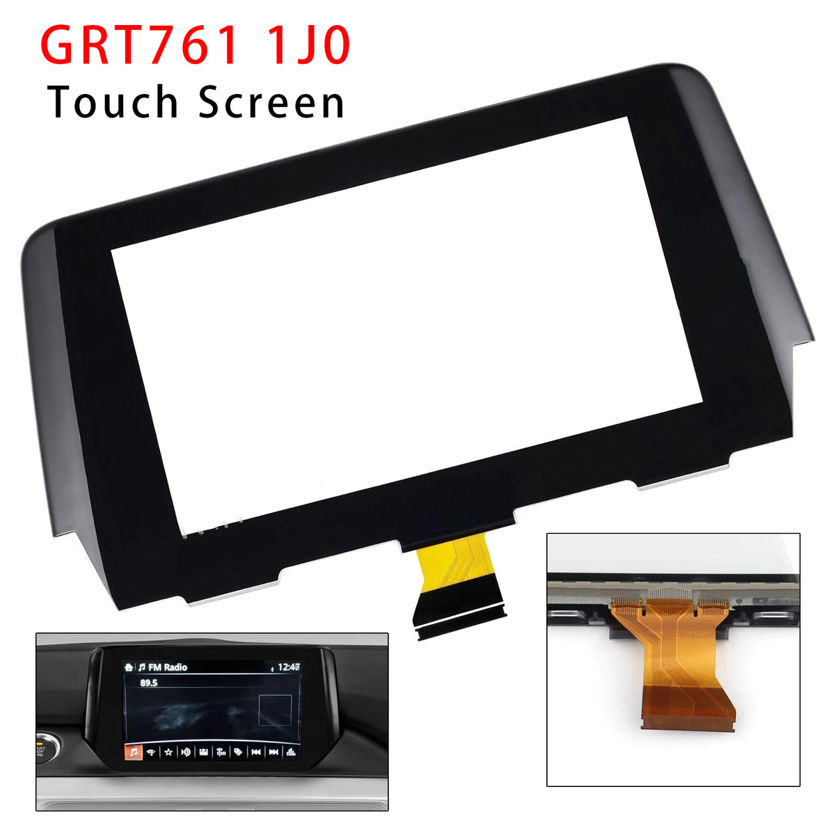 2017-2019 MAZDA 6 Radio 55 Pin 7" Touch Screen Digitizer Replacement GRT761 1J0 GRT7-611J0A GRT7-61-1J0 Generic