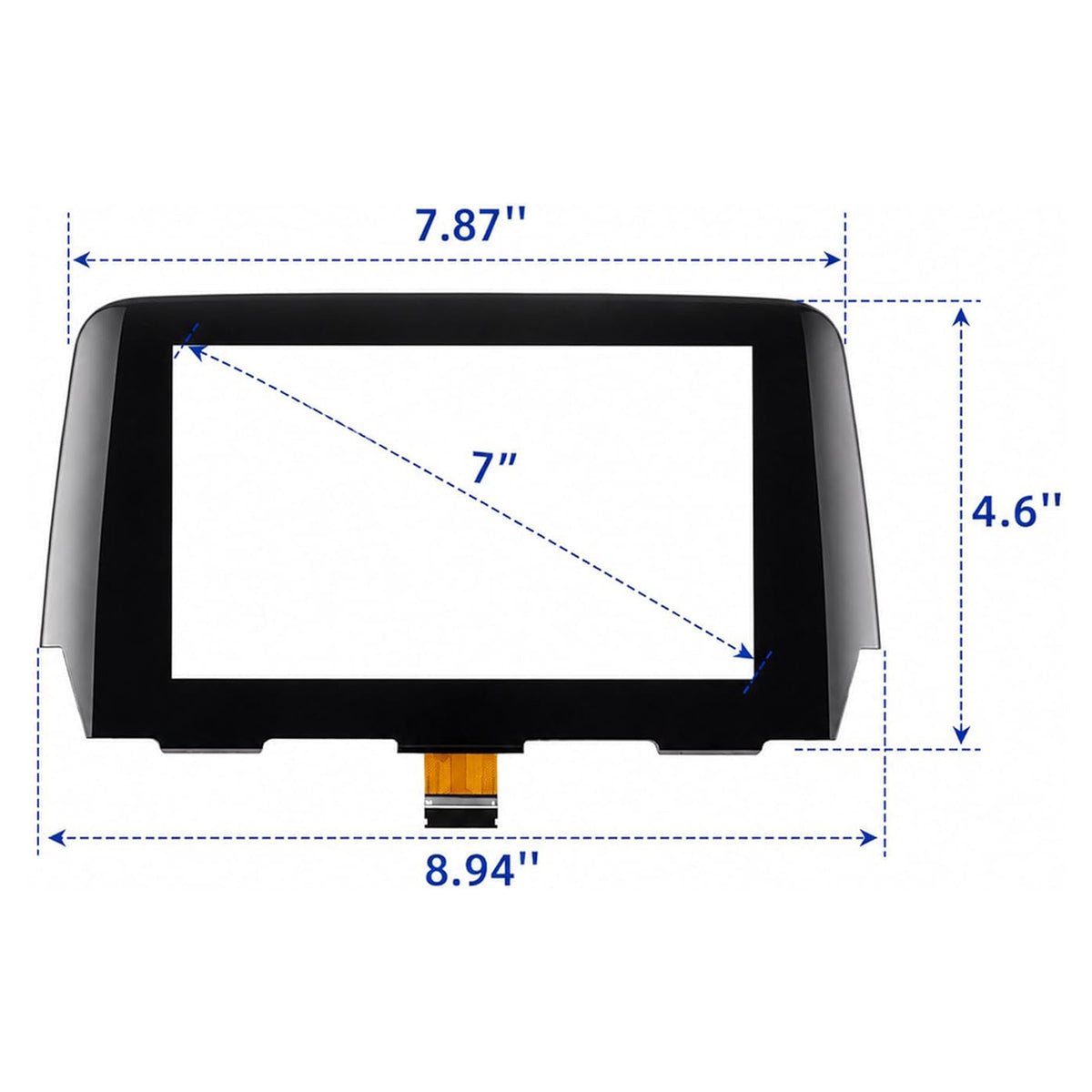 2017-2019 MAZDA 6 Radio 55 Pin 7" Touch Screen Digitizer Replacement GRT761 1J0 GRT7-611J0A GRT7-61-1J0 Generic