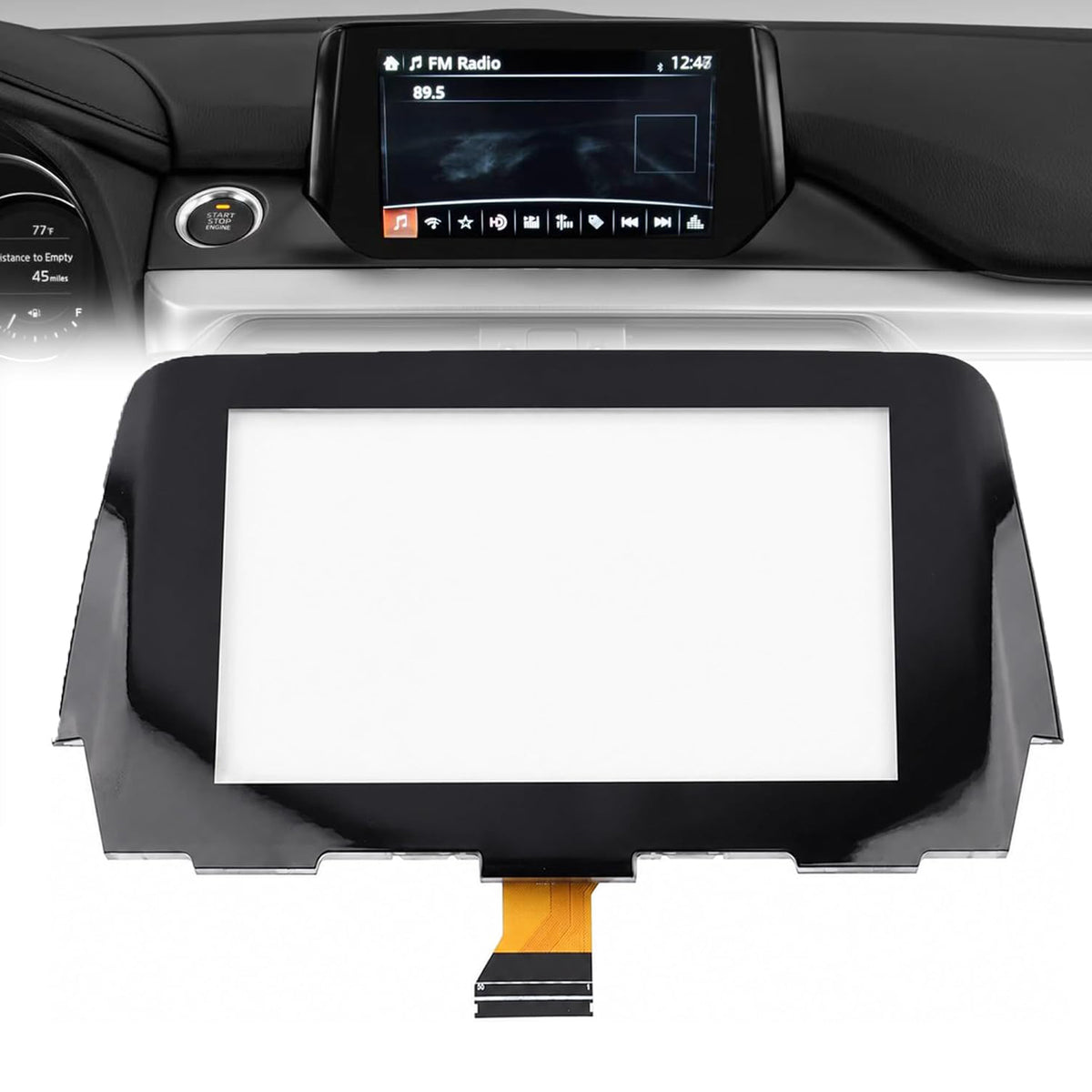 2017-2019 MAZDA 6 Radio 55 Pin 7" Touch Screen Digitizer Replacement GRT761 1J0 GRT7-611J0A GRT7-61-1J0 Generic