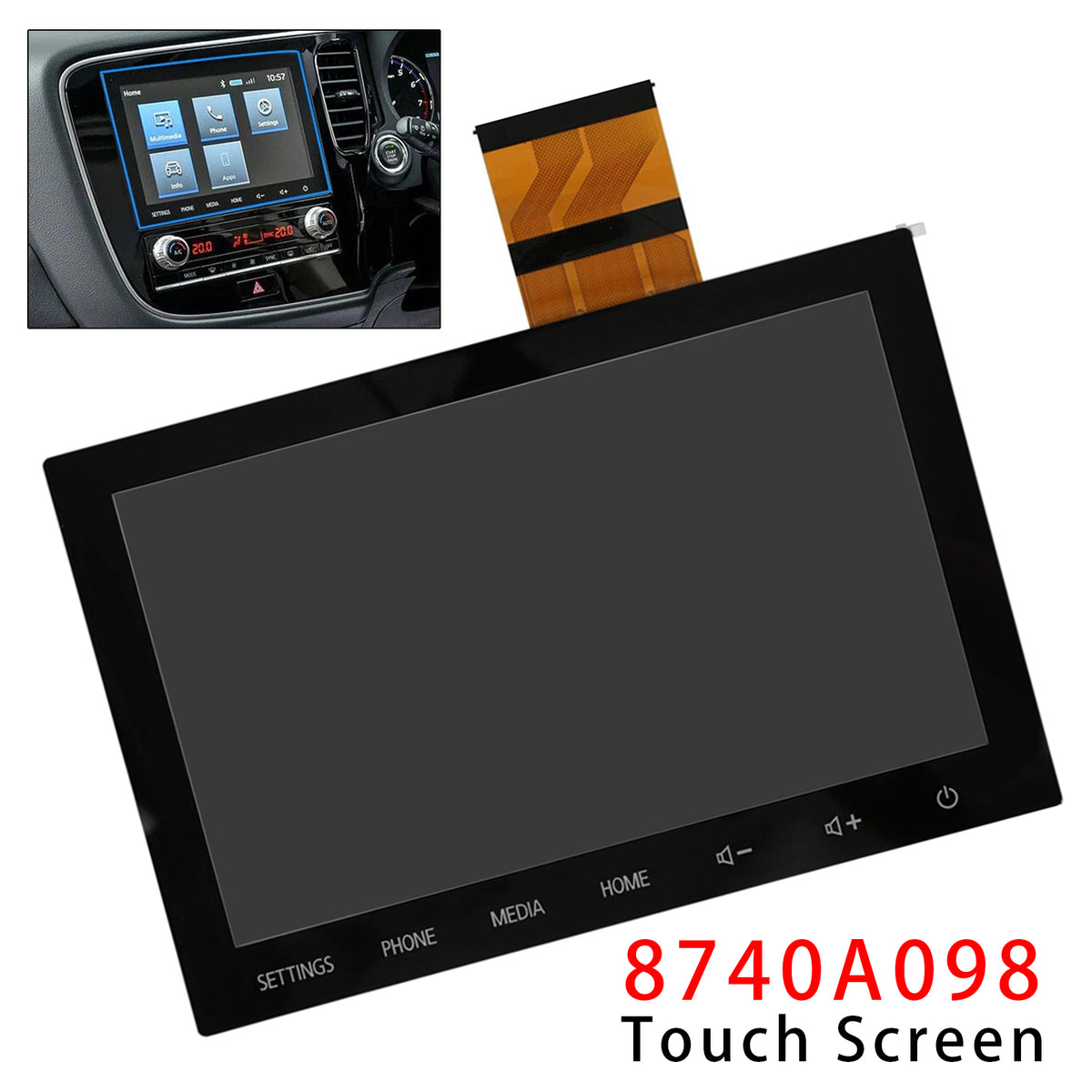 2019-2022 MITSUBISHI MIRAGE G4 8" LCD Display Touch Screen Radio 8740A101 8740a042 Generic