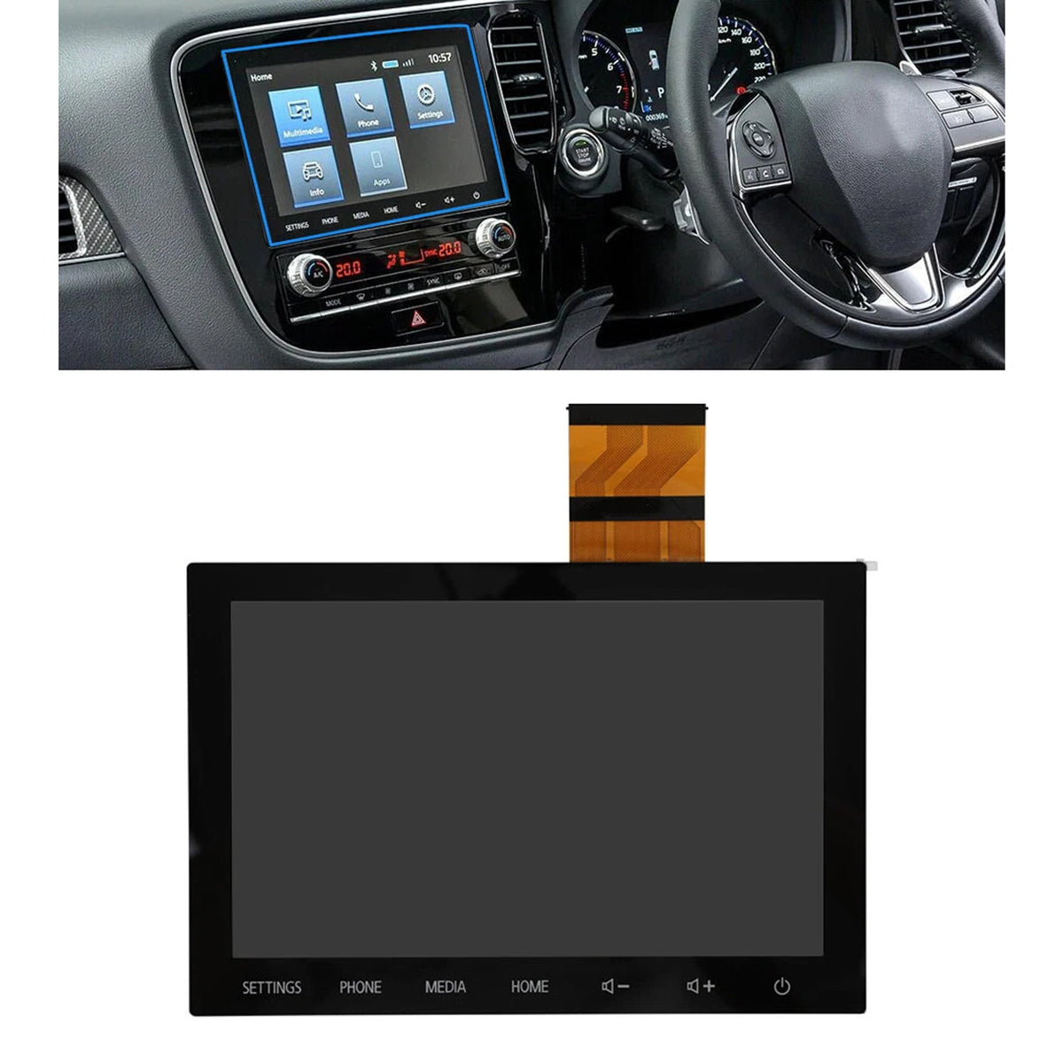 2019-2022 MITSUBISHI MIRAGE G4 8" LCD Display Touch Screen Radio 8740A101 8740a042 Generic