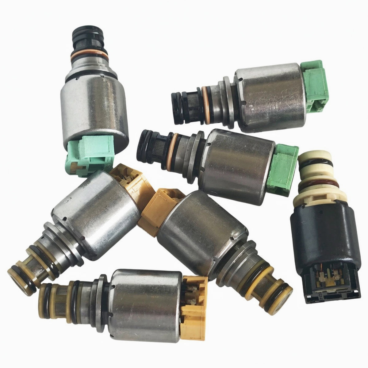 2009-2011 MERCURY MILAN MEX L4 2.5L V6 3.0L 7PCS Transmission Solenoid Kit (Black Solenoid Type 6F15 6F35 Generic