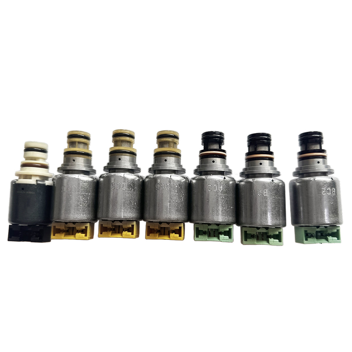 2008-2011 FORD ESCAPE 2.3L 2.5L V6 3.0L 7PCS Transmission Solenoid Kit (Black Solenoid Type 6F15 6F35 Generic