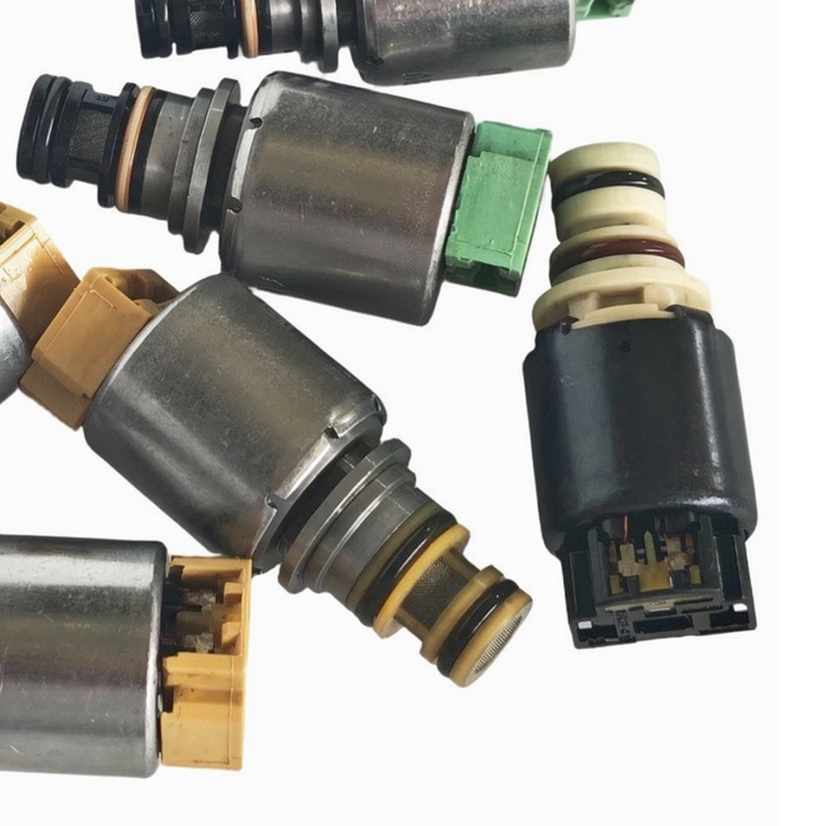2009-2011 FORD FUSION MEX 2.5L V6 3.0L 7PCS Transmission Solenoid Kit (Black Solenoid Type 6F15 6F35 Generic
