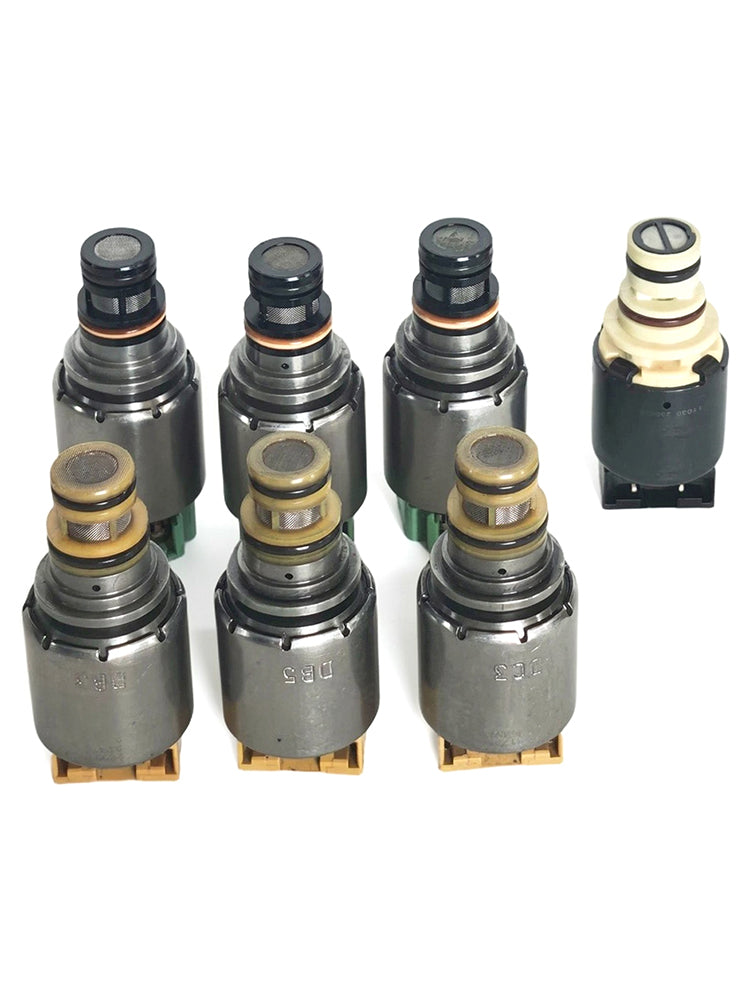2009-2011 FORD FUSION MEX 2.5L V6 3.0L 7PCS Transmission Solenoid Kit (Black Solenoid Type 6F15 6F35 Generic
