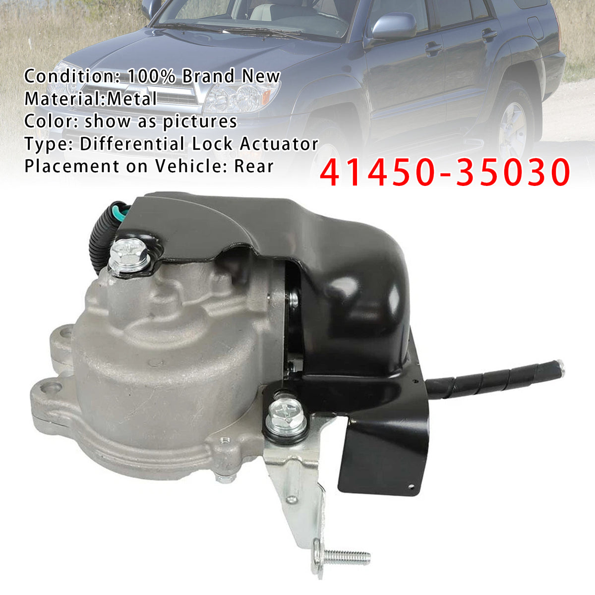 2007-2010 Toyota FJ Cruiser Rear Differential Lock Actuator 41450-35031 41450-35030 Generic