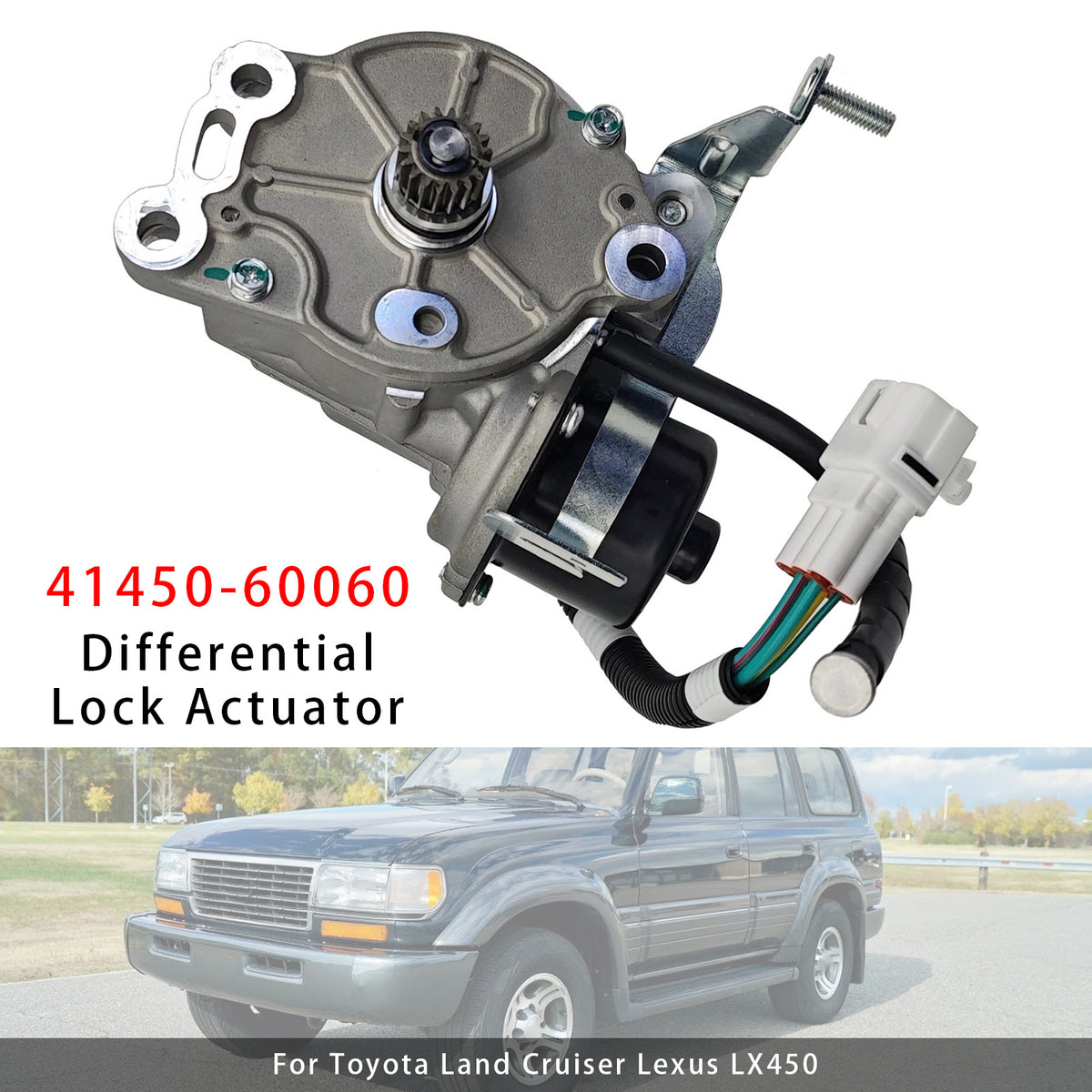 Toyota Land Cruiser Lexus LX450 Front Differential Lock Actuator 41450-60060 4145060081 Generic