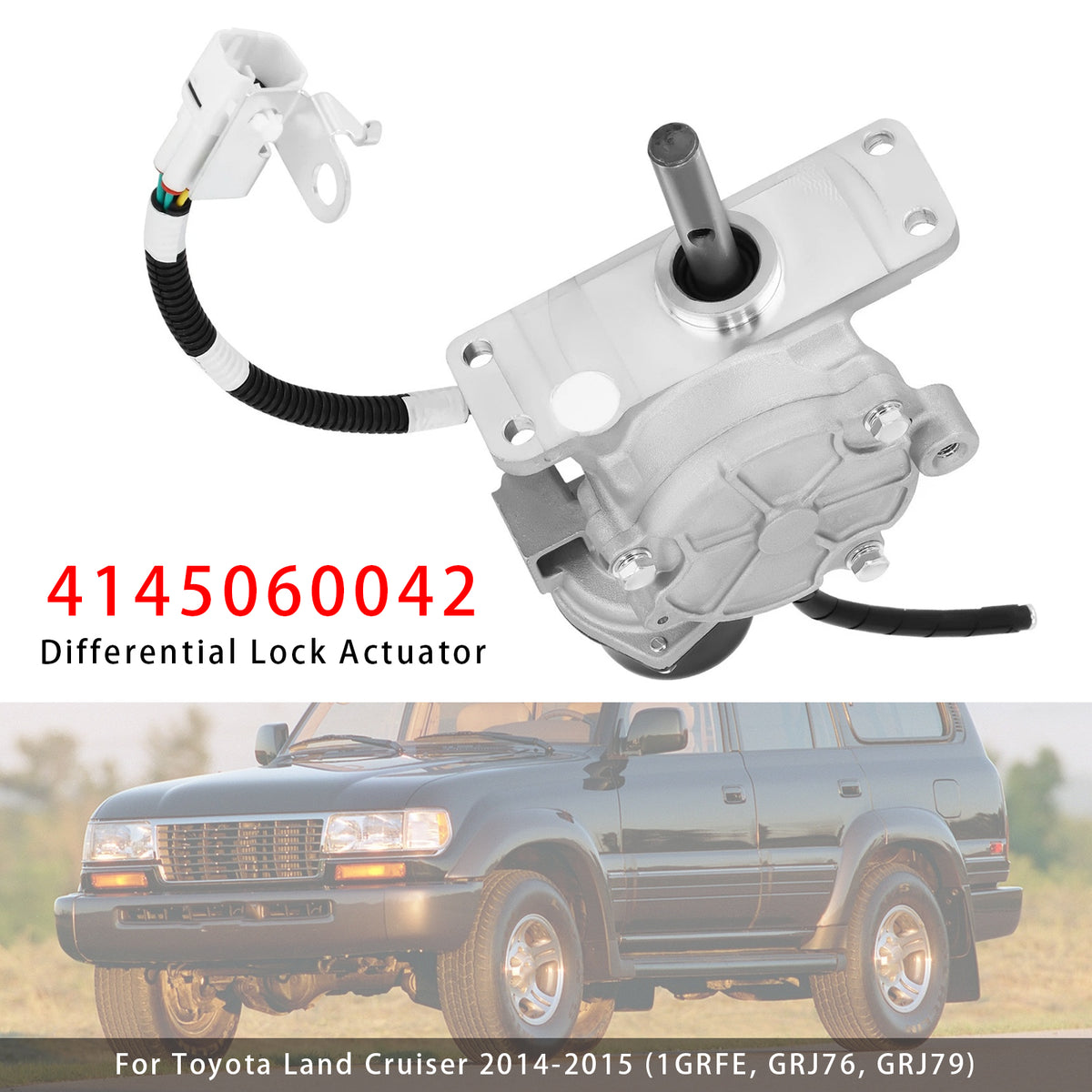 2014-2015 Toyota Land Cruiser (1GRFE Rear Differential Lock Actuator 4145060042 41450-60042 41450-60060 Generic