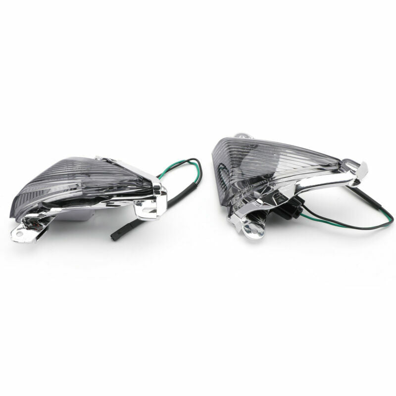 2006-2020 Kawasaki Ninja ZX14R ZX1400 Front Turn Signal Lens Cover Pair Smoke Generic