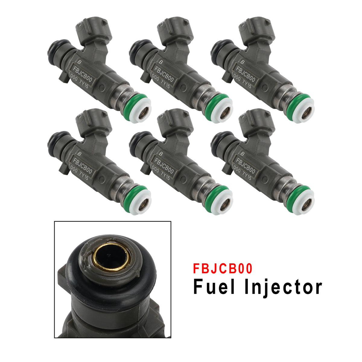 Chevrolet GM Luz DMAX 7Y15 3.5L V6 6Pcs Fuel Injector FBJCB00 Generic