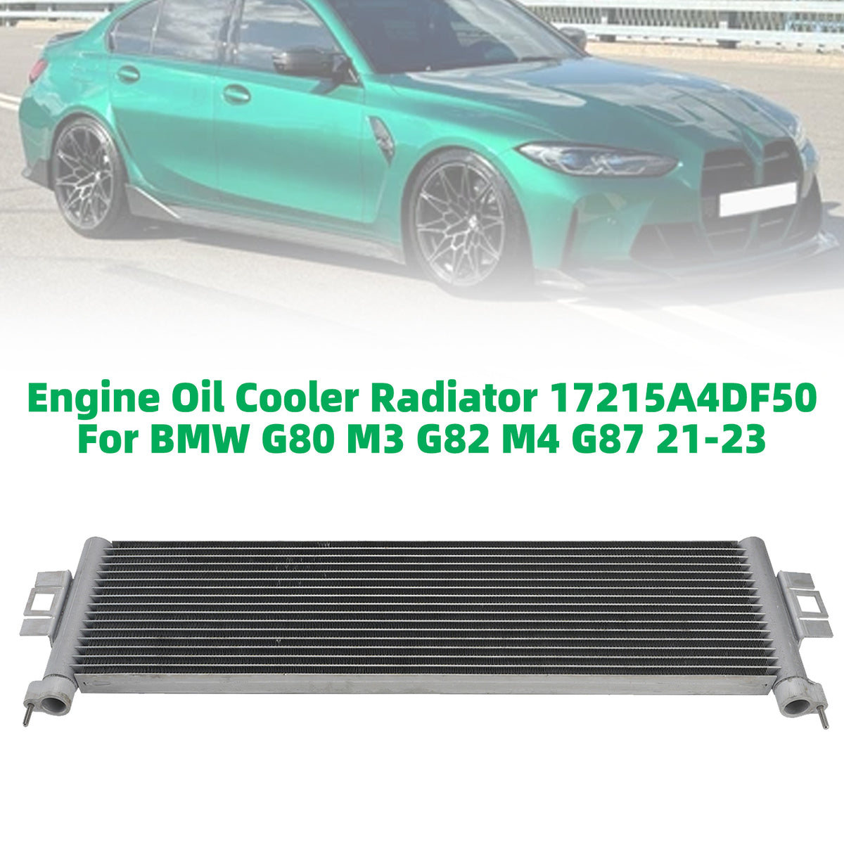2021-2023 BMW M4 Competition Engine Oil Cooler Radiator 17215A4DF50 17118095293 Generic