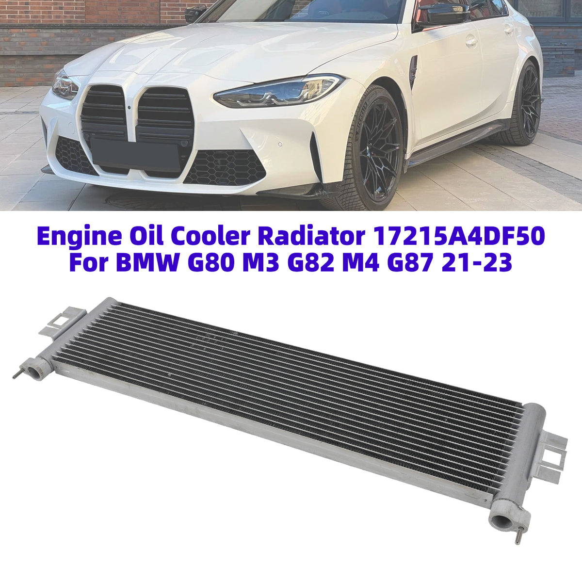 2021-2023 BMW M4 CSL Engine Oil Cooler Radiator 17215A4DF50 17118095293 Generic