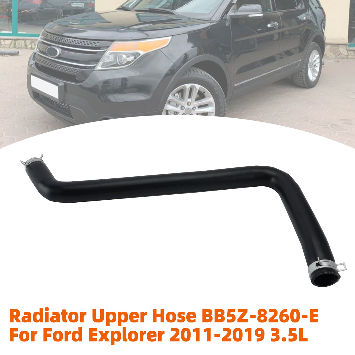 2013-2019 Ford Police Interceptor Utility 3.7L V6 Radiator Upper Hose bb5z8260a km5214 Generic