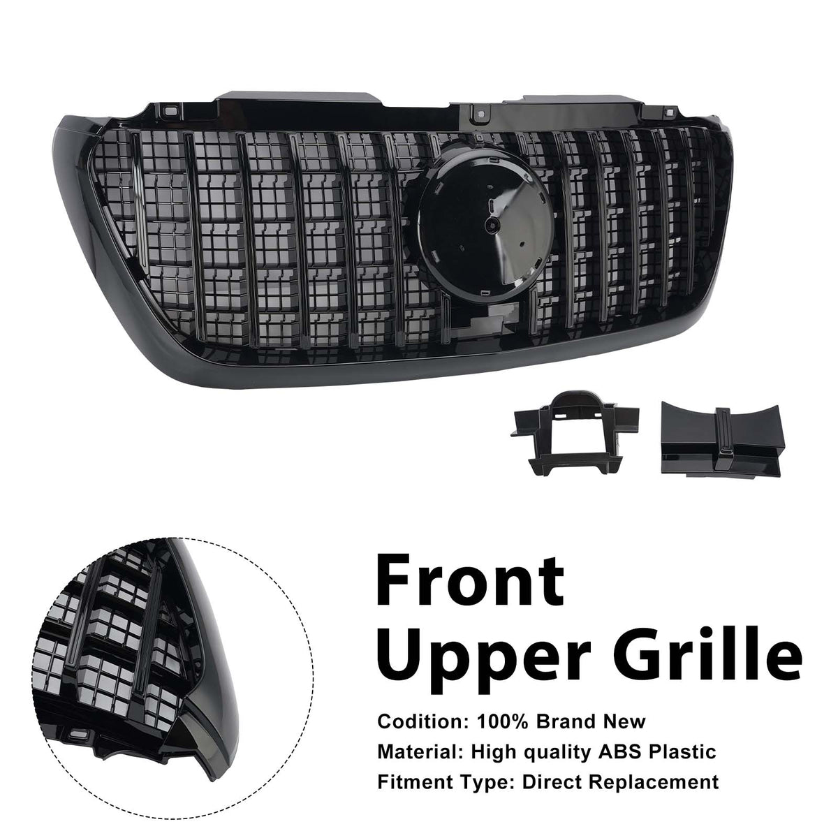 2018 Mercedes Benz Sprinter W907 W910 .02-2023 GTR Style GT-Style Front Bumper Grill Grille A 910 885 14 01 A 910 885 11 01 Generic