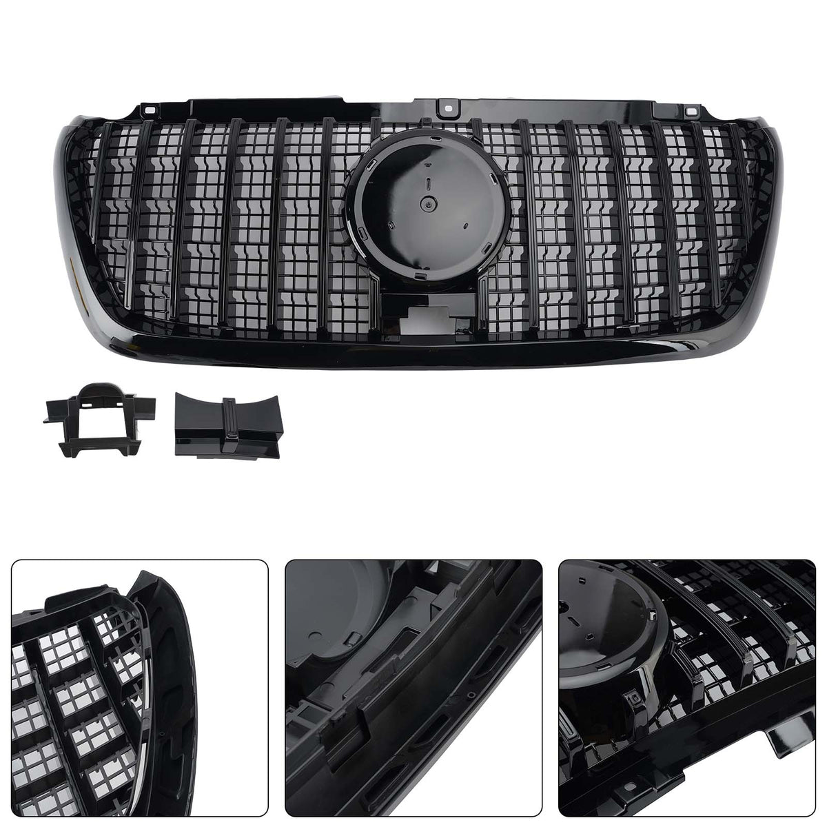 2018 Mercedes Benz Sprinter W907 W910 .02-2023 GTR Style GT-Style Front Bumper Grill Grille A 910 885 14 01 A 910 885 11 01 Generic