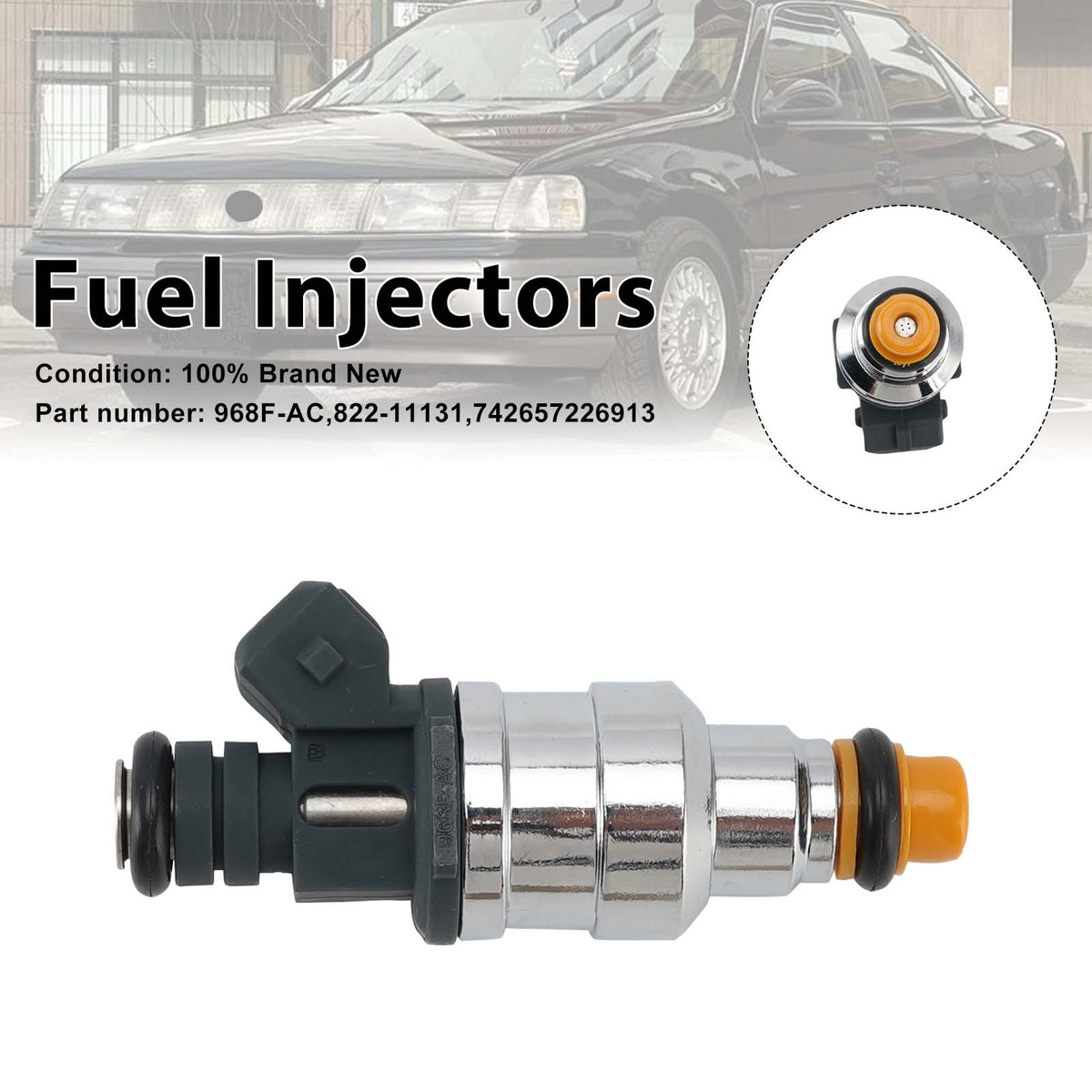 Ford and Mercury vehicles with a 2.0L Fuel Injectors 822-11131 968F-AC Generic